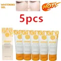 5pcs Orange Body Milk Scrub Exfoliating Gel Facial Whitening Body Facial Abrasive Skin Cleansing