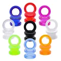 2Pcs Acrylic Ear Plugs and Tunnels Ear Gauges Clear Screw Ear Expanders Ear Stretchers Plugs and