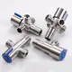 Stainless Steel Angle Valve Thread Triangle Valve Hot and Cold Water Valve Bathroom Connector for
