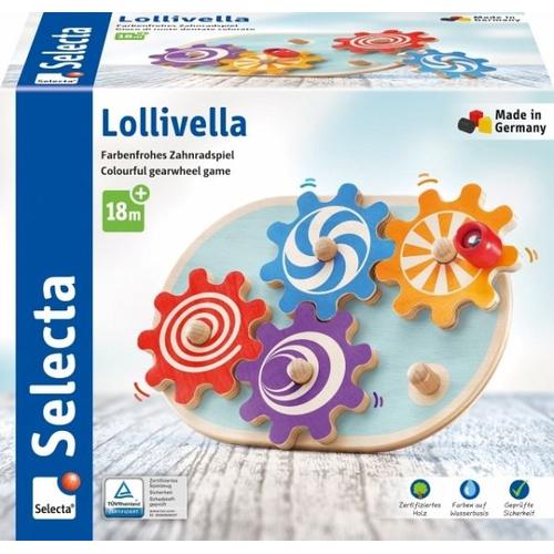 Selecta 62084 - Lollivella, Zahnradspiel, Holz, 17,5 cm - Schmidt Spiele / Selecta Spielzeug