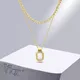 Vnox Glamour Black Square Stone Necklaces for Women Gold Color Double Layers Choker Collar with