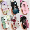 Per Infinix Hot 11 Play Case Cover antiurto Fashion Flower Soft Silicone Coque per Infinix Hot 10