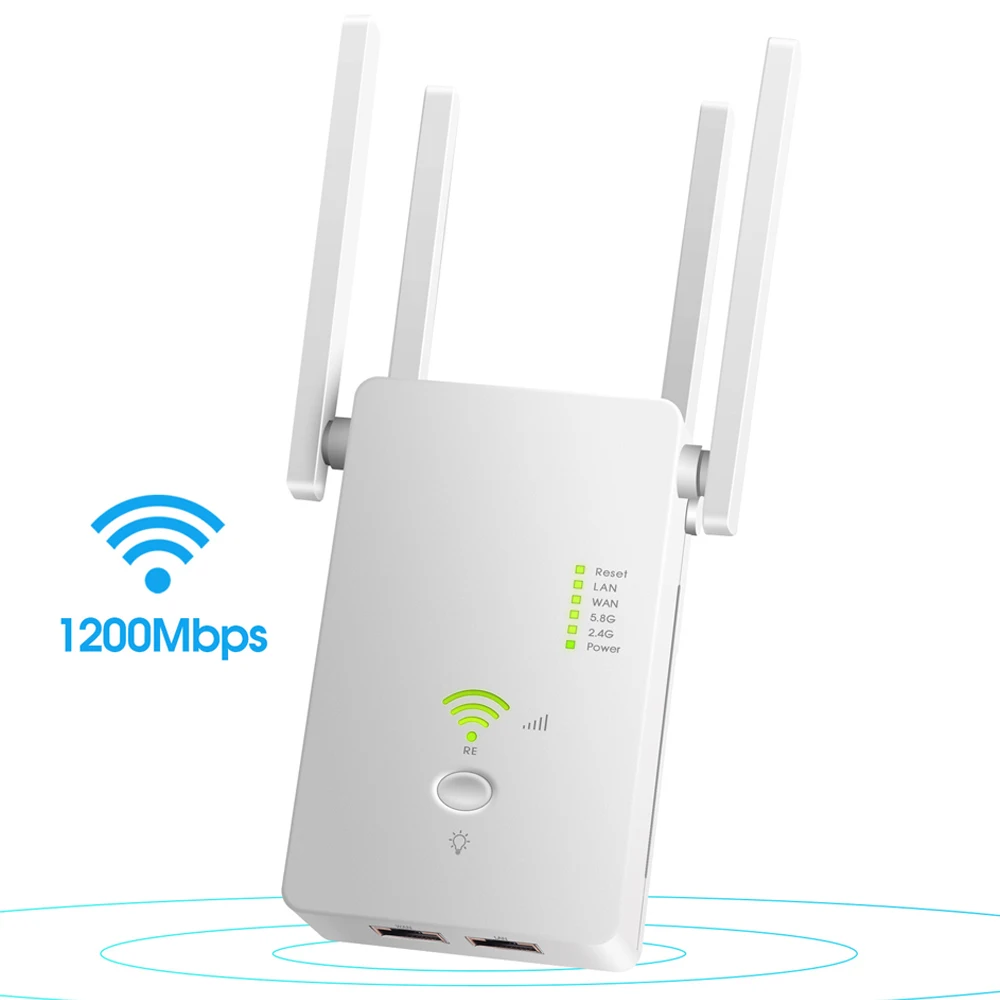 Ac1200 drahtloser 5g wifi extender/router/ap dual band repeater booster signal 802.11ac long range 1200mbps wifi access point Image