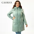 GASMAN 2023 New Women's spring Down jacket Autumn Women Coat Long parka Fashion women's jackets