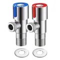 Cold And Hot Water Inlet Valve Stainless Steel Bathroom Shut Off Valve Kitchen Faucet Bathroom
