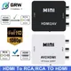 HD 1080P HDMI to AV Scaler Adapter Video Composite Converter HDMI to RCA CVSB L/R Video Mini HD2AV