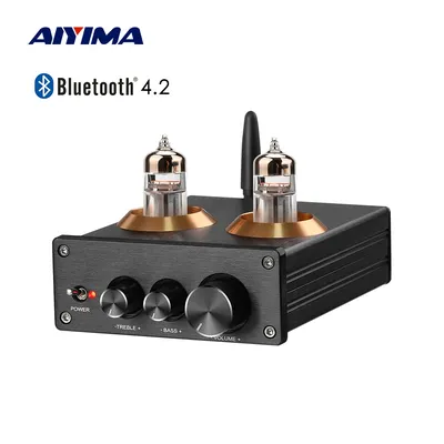 AIYIMA Stereo Puffer 6J5 (Upgrade 6J1) Bluetooth 4.2 Röhrenvorverstärker HiFi-Verstärker Image