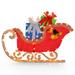 4 FT Christmas Santa's Sleigh Pre-lit Holiday Decoration w/ LED Lights - Multi