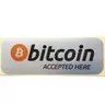 10 stücke 14 5x5 5 cm Bitcoin akzeptiert hier Etikett Aufkleber Shop Krypto währung Fans Erinnerung