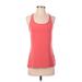 Gap Fit Active Tank Top: Red Color Block Activewear - Women's Size Small