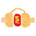 Pet Hot Dog Costume Hamburger Design Cotton Yellow Pet Hot Dog Dress Hamburger Clothing Warm Clothes Supplies Halloween Cosplay Outfit Holiday Party Dress Up for Puppy Kitten [l]