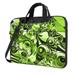 ZICANCN Laptop Case 14 inch Abstract Retro Green Work Shoulder Messenger Business Bag for Women and Men