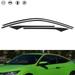 Xotic Tech Matte Black Chrome Delete Blackout Side Door Window Precut Vinyl Stickers Compatible with Honda Civic Coupe 2016-2021