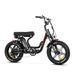 Addmotor Moped-Style Electric Bike 20 Fat Tire Step Through Electric Bicycle 750W 48V 20Ah Electric Commuter City Cruiser Bike for Adults M-66 Black