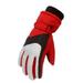 Qisuw Children Kids Ski Gloves Winter Snowboard Snow Warm Glove Boys Girls Waterproof Thicken Mittens Keep Finger Warm