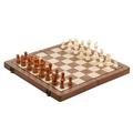 TITOUMI Chess Game Set Wooden 2-in-1 Board Game Magnetic Travel Chess Board Game Portable Board Games Accessories with Drawstring Storage Pouch for Kids Adults