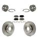 Transit Auto - Front Wheel Bearing With Disc Brake Rotors And Ceramic Pads Kit For 2006-2011 Mercedes-Benz B200 KBB-118781