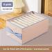 Lzobxe Storage Bins Storage Bags Clothes Storage Box With Bow Handle Compartment Foldable Storage 5/8/12 Grids & Small 7 Grids Folding Divided Clothing Storage Box