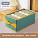 Lzobxe Storage Bins Storage Bags Clothes Storage Box With Bow Handle Compartment Foldable Storage 5/8/12 Grids & Small 7 Grids Folding Divided Clothing Storage Box