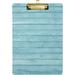 Acrylic Clipboard Blue Wood A4 Letter Size Clipboards for Students Kids Officers Workers Gold Clip. Size 12.5 x 9 Inches