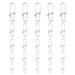 50pcs Stainless Steel Fishing Lure Pin Fishing Safety Pin Fishing Gear Connector Fishing Supplies (Silver Five Size)