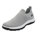 PMUYBHF Mens Walking Sneakers Work Tennis Shoes for Men Spring New Men s Casual Single Shoes Korean Version of Comfortable Sets of Wear Mesh Breathable Sports Shoes Men