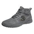 PMUYBHF Mens Sneakers Mens Tennis Shoes Size 12 Men s British Large Casual Suede Foreign Trade Lace up and Hook Loop Sneakers