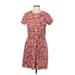 Old Navy Casual Dress - Mini Crew Neck Short sleeves: Pink Dresses - Women's Size Medium