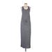 Gap Outlet Casual Dress - Maxi: Gray Marled Dresses - Women's Size Medium