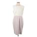 Ted Baker London Casual Dress - Sheath: White Color Block Dresses - Women's Size 12
