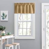 Hudson Tailored Valance Textured Tweed Solid Color by Ellis Curtains in Flax