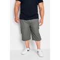 Size 5Xl Mens D555 Big & Tall Grey Leg Pocket Cargo Shorts Big & Tall