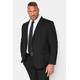 Size Long 48 Mens Badrhino Tailoring Big & Tall Black Plain Suit Jacket Big & Tall