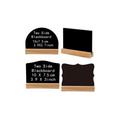 10pcs)Mini Tableaux Noirs en Bois, Etiquette Ardoises Double Face, Tableau Craie Rectangle avec