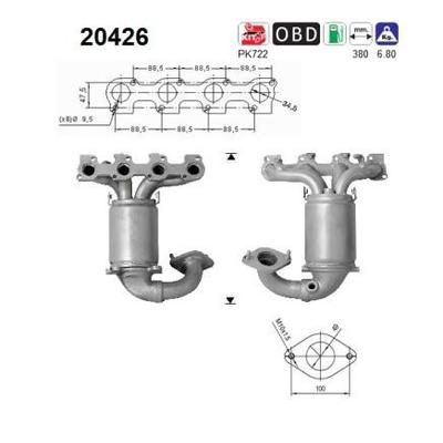 AS Katalysator für FORD 1327898 1197930 1354571 20426