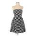 Kate Spade New York Cocktail Dress: Black Polka Dots Dresses - Women's Size 4