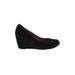 CL by Laundry Wedges: Black Print Shoes - Women's Size 7 - Round Toe
