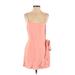 Cotton Candy LA Casual Dress - Mini: Pink Solid Dresses - New - Women's Size Medium