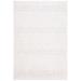 White 90 x 63 x 0.625 in Indoor Area Rug - Martha Stewart Rugs Msr1906 Serenity Area Rug In Ivory Polyester | 90 H x 63 W x 0.625 D in | Wayfair