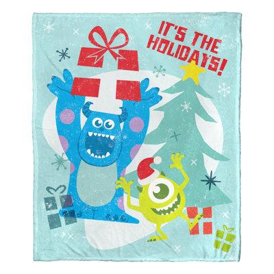 Northwest Monsters Inc. Festive Monsters Throw Polyester in Blue | 60 H x 50 W in | Wayfair 1DPX236000017OOF