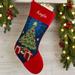 Personalization Mall Christmas Tree Personalized Needlepoint Stocking Wool/Felt in Blue/Red | 17 H x 7.5 W in | Wayfair 17317-T