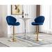 17 Stories Ventamin Swivel Adjustable Height Stool Velvet in Blue/Yellow | 20 W x 17.75 D in | Wayfair 6D7DC58CC29745D6B3736B06E23CD0F9