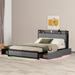 Latitude Run® Reliford Queen Storage Standard Bed Upholstered/Metal/Linen in Gray | 40.01 H x 62.01 W x 86.71 D in | Wayfair