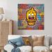 17 Stories Graffiti Bucket II - Unframed Print on Metal in Yellow | 16 H x 16 W x 1 D in | Wayfair 2F8540BBCC3144978CD0F75B64310BD4