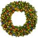 The Holiday Aisle® Faux Lighted Wreath Traditional Faux in Green | 48 H x 48 W x 10 D in | Wayfair 785070F12F30424798EA2930C7327998