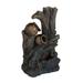 Millwood Pines Caedan Hand Crafted Indoor Weather Resistant Tabletop Fountain w/ Light in Brown | 13.6 H x 8.5 W x 5.1 D in | Wayfair