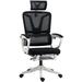 Inbox Zero Lissak Linen Office Chair Upholstered in Black/Gray | 26 W x 22.75 D in | Wayfair BA5CFD9486984874AF356DFF7057AFB3