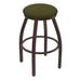 Wrought Studio™ Cragin XL 802 Swivel Stool Upholstered/Metal in Green/Brown | Counter Stool (25" Seat Height) | Wayfair