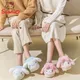 Pantoufles en coton en peluche pour femmes Kawaii Sanurgente Cinnamoroll My Melody coordonnantes