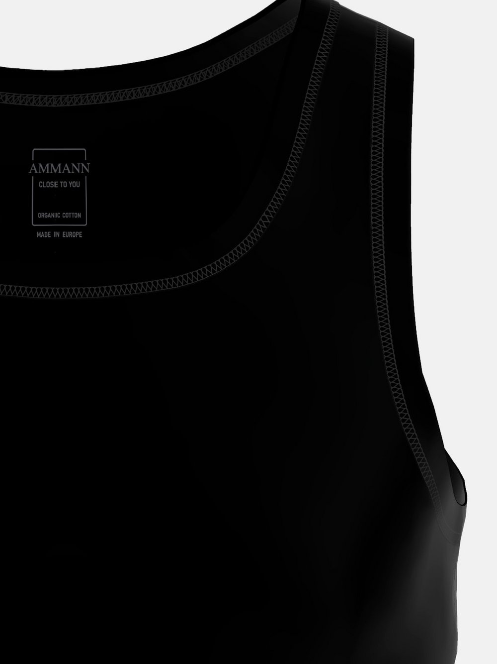 Ammann Unterhemd Herren schwarz, M Image